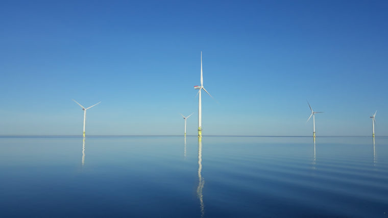 Offshore wind farm in Tahkoluoto, Pori.