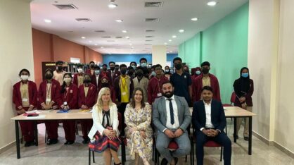 VAMK & Edufinlandia in a high school visit in Abu Dhabi, UAE.