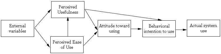 Figure 1. Technology Acceptance Model (TAM) (Davis, 1989)