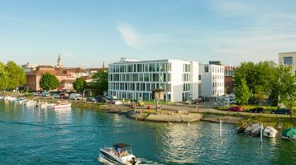 A photograph of the campus of the University of Applied Sciences Konstanz.