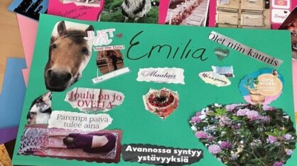 Emilia Ikosen tekemä Unelmakartta