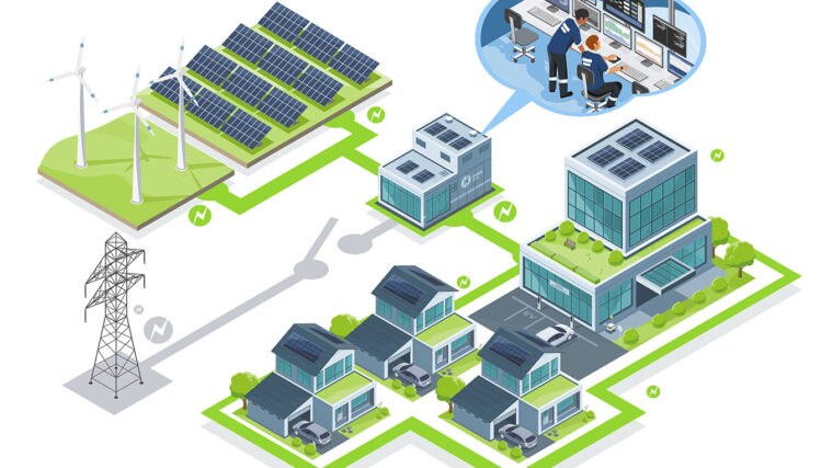 Piirretty mikroverkko.