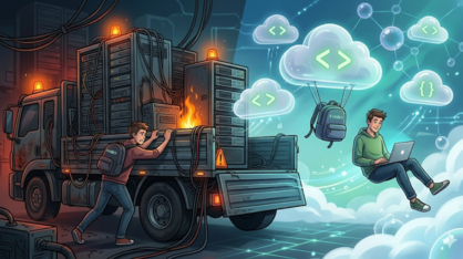From heavy infrastructure to effortless cloud: The student's journey from traditional server management to the lightness of serverless architecture.